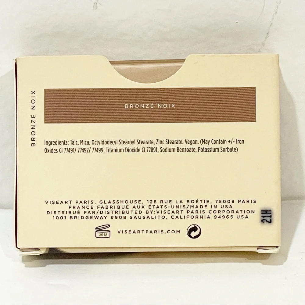 VISEART Professional Make-Up Single‎ Bronzer Palette “Bronze Noix” NEW Makeup